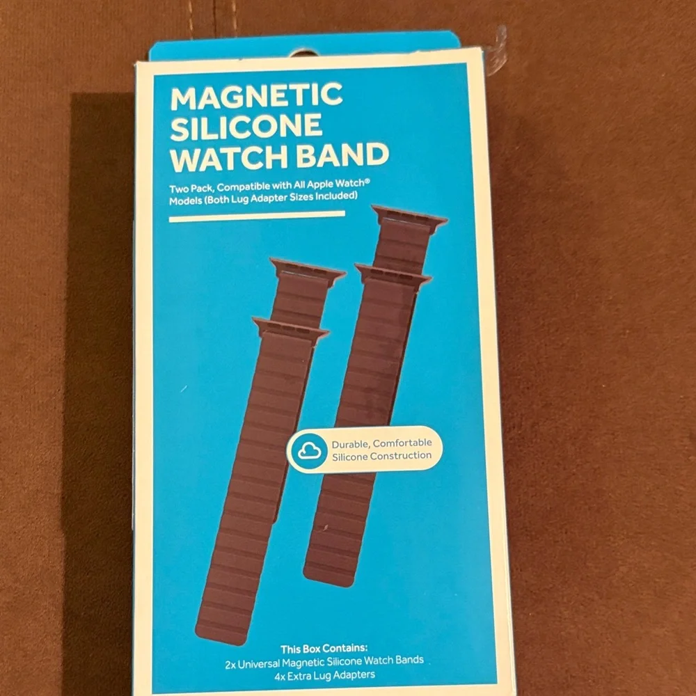 Black Silicone Watch Band for Apple Watch